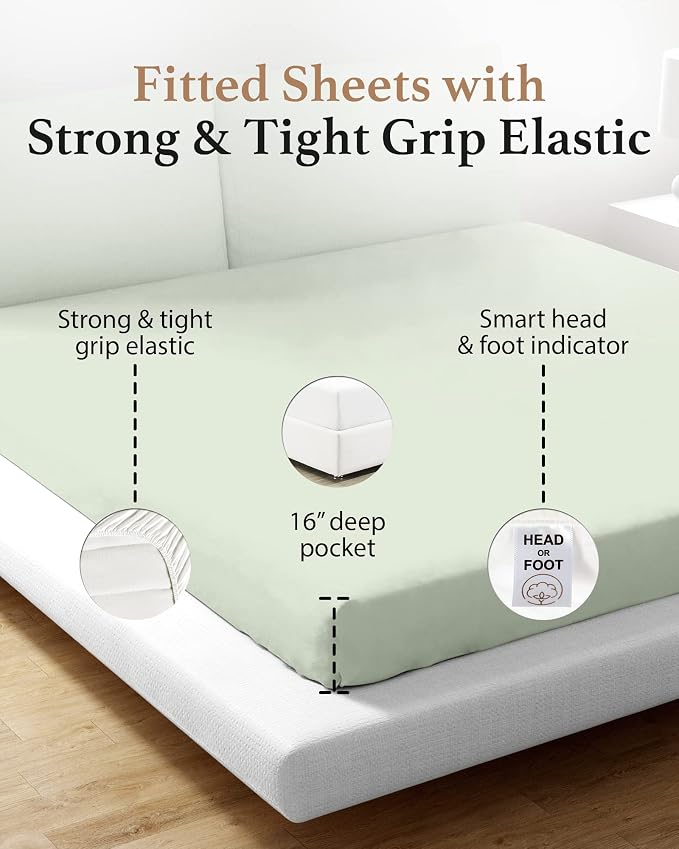Good Sleep Bedding King Size Fitted Sheet - Image 4
