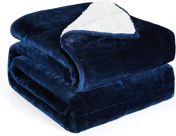Alomidds Weighted Blanket Queen Size 15lbs 60x80 inches, Sherpa Weighted by Alomidds