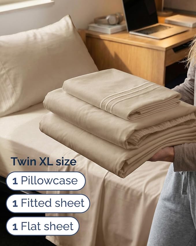 Twin XL Size 3 Piece Sheet Set - Image 3