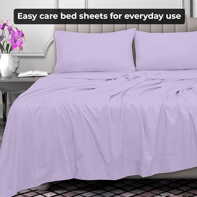 Royale Linens 2 Pack Bulk Flat Sheet Set - Image 7
