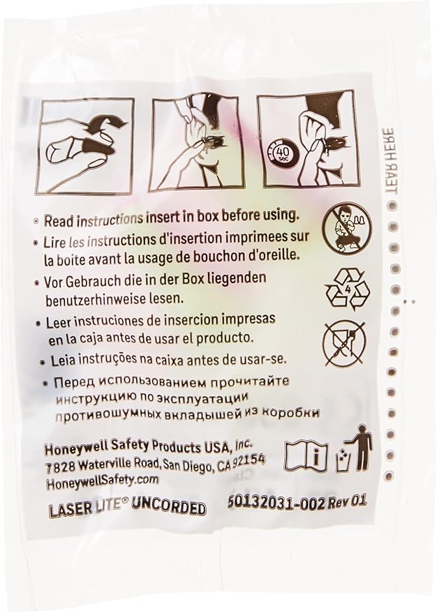 Howard Leight by Honeywell Laser Lite High Visibility Disposable Foam Earplugs - Image 4