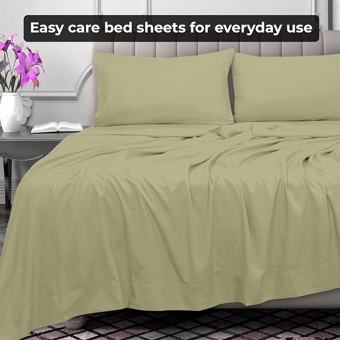 Royale Linens 2 Pack Bulk Flat Sheet Set - Image 7