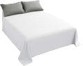 Sfoothome White Flat Sheet, Ultra Soft and Comfortable Microfiber Top Sheet by Sfoothome