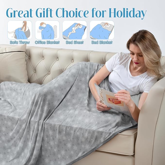 OIGAE Cooling Blanket for Hot Sleepers - Image 6