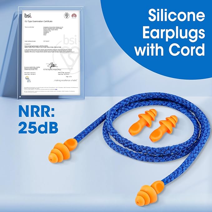 AZEN 220 Pairs Silicone Ear Plugs, Reusable Earplugs - Image 3