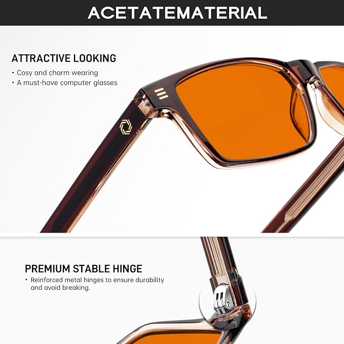 ANYLUV Blue Light Glasses Men Woman, Eye Strain Relief Eye Protection - Image 3