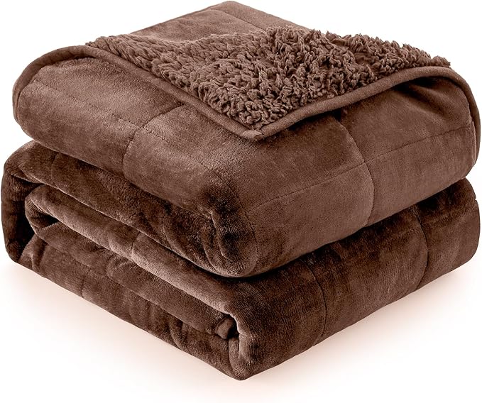 Cottonblue Weighted Blanket for Adults 15 lbs Queen Size 60x80 in, Cozy Flannel by Cottonblue