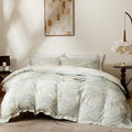 OAITE Duvet Cover Set Queen Size Floral Pattern Ultra Soft 100% Cotton Duvet by OAITE