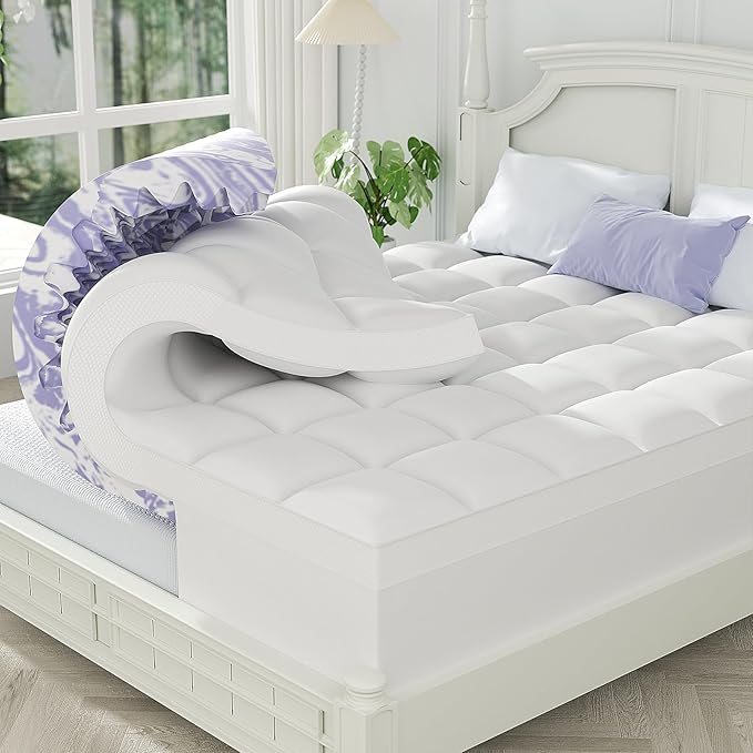 ChiXpace Dual Layer 5 Inch Memory Foam Mattress Topper King by ChiXpace