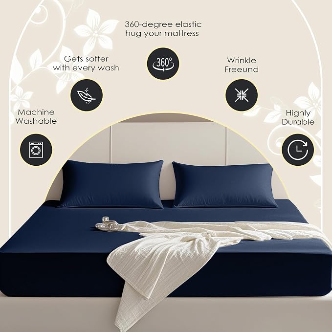 FreshCulture King Fitted Sheet Only – Premium Hotel-Quality Fitted Sheet - Image 4