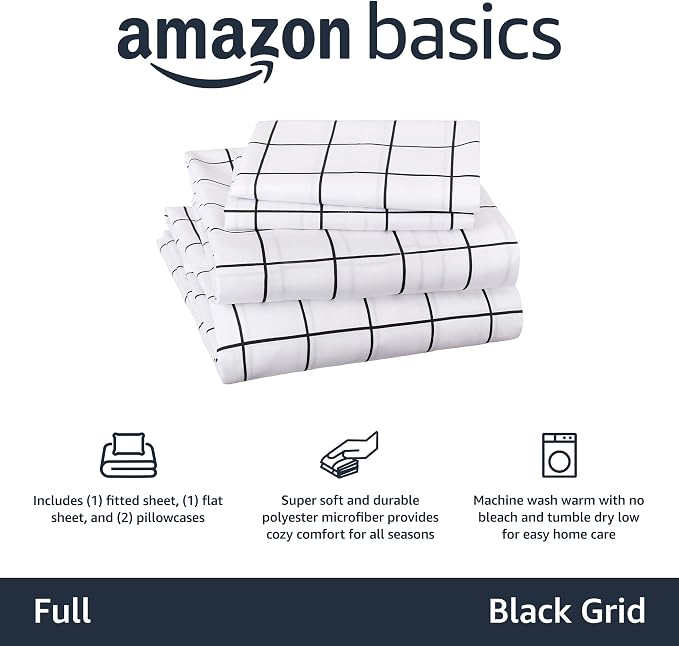 Amazon Basics Soft Microfiber 4-Piece Bed Sheet Set - Image 3