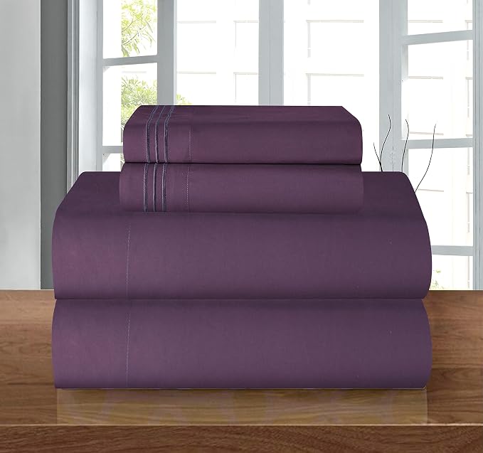 Elegant Comfort Luxury 1500 Premium Hotel Quality Microfiber 4-Piece Sheet Set by ELEGANTCOMFORT