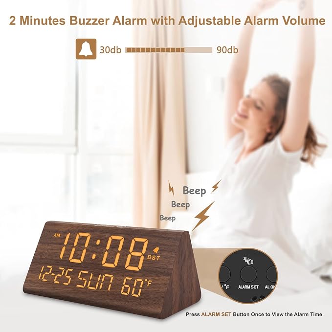 DreamSky Digital Alarm Clocks for Bedrooms - Image 4