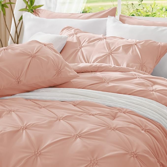 BEDELITE Dusty Pink Queen Comforter Set - Image 6