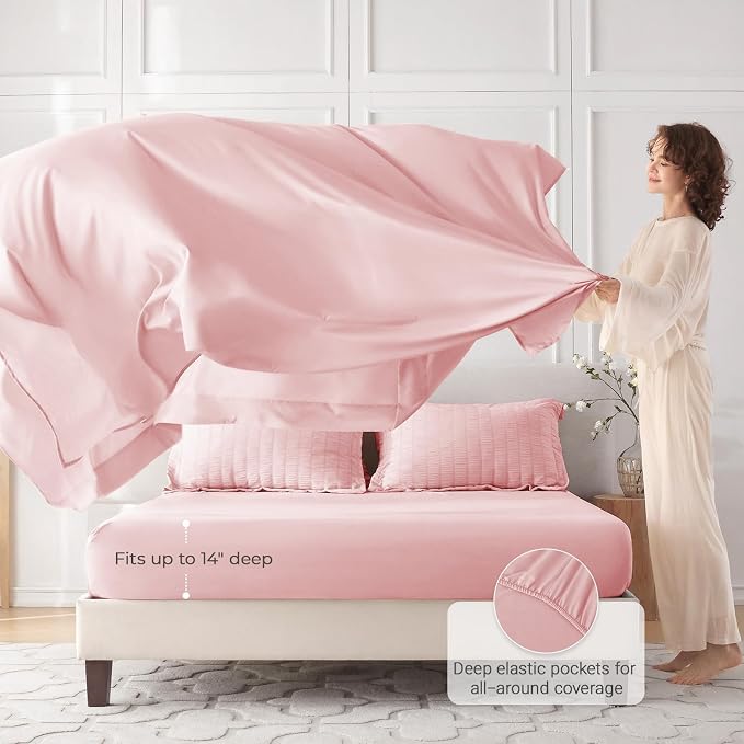 MUXHOMO 7 Pieces Full Comforter Set, Seersucker Bed in a Bag Full Size - Image 3