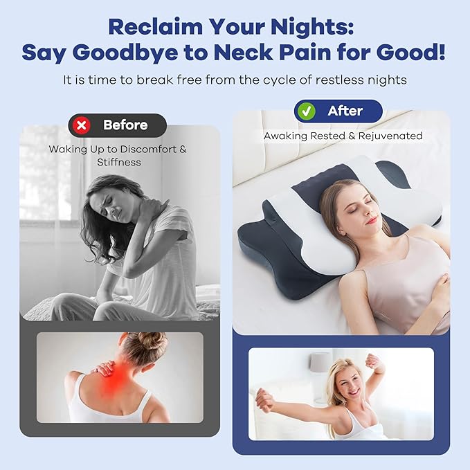 Cervical Neck Pillow for Pain Relief, Cervical Pillow - Image 4