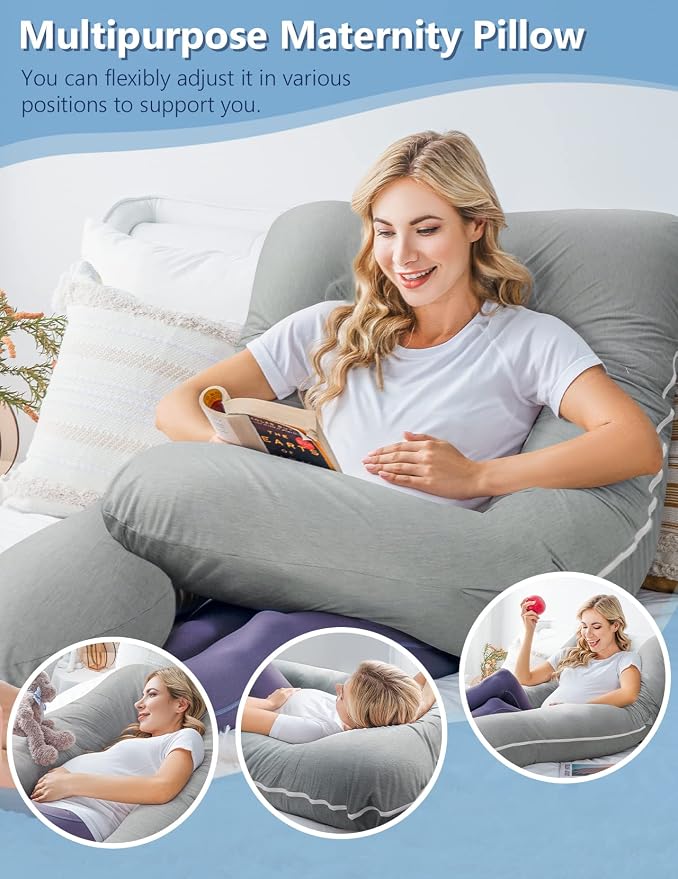 Meiz Pregnancy Pillows, Cooling Silky Pregnancy Pillows - Image 7