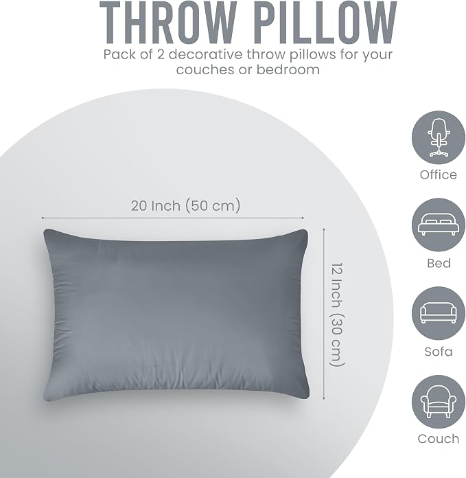 Utopia Bedding 12x20 Pillow Inserts, Sofa & Couch – Soft, Supportive & Fluffy - Image 6