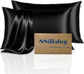 Mulberry Silk King Size Pillow Cases Set of 2, Ultra Smooth Soft Breathable by Unknown