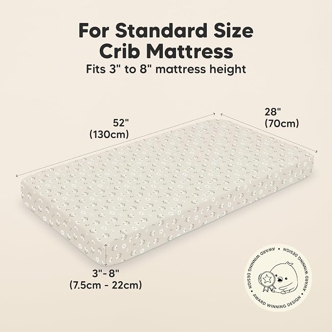 KeaBabies 2-Pack Organic Crib Sheets - Image 2