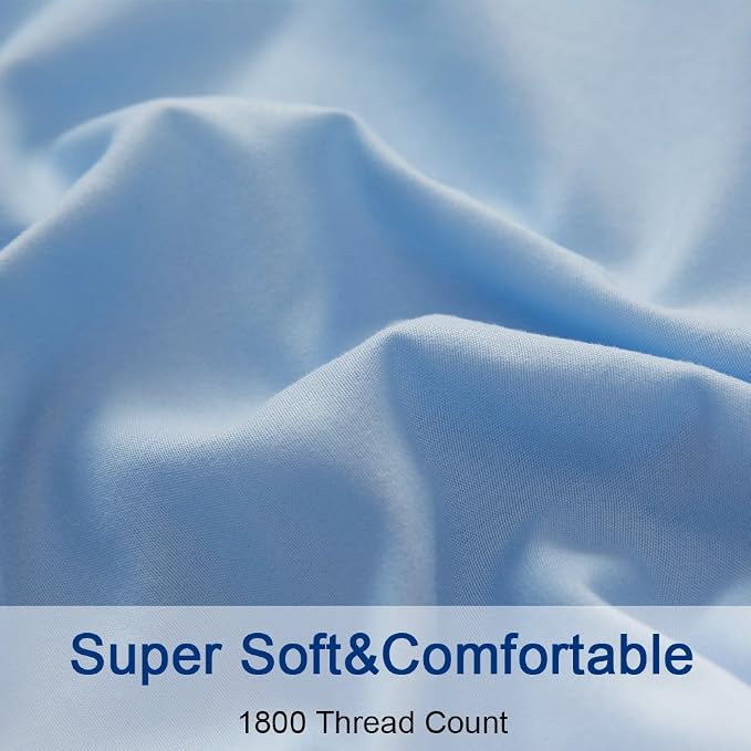 SONORO KATE Bed Sheet Set Super Soft Microfiber 1800 Thread Count Luxury - Image 6