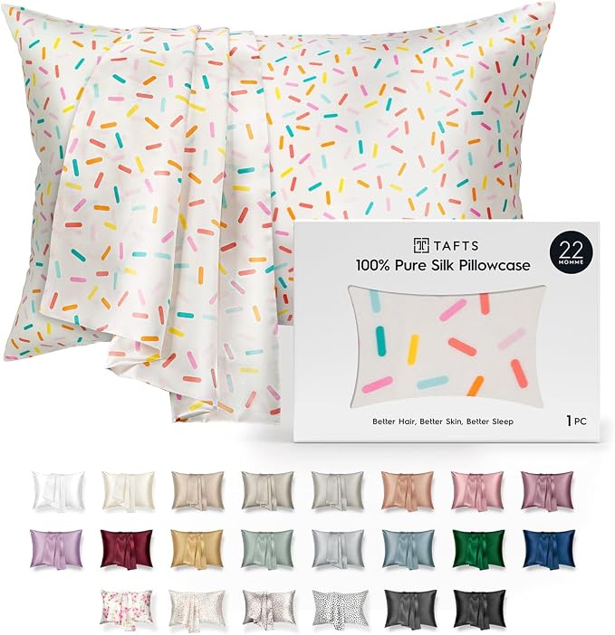 TAFTS 22mm 100% Pure Mulberry 6A Silk Pillowcase by Tafts