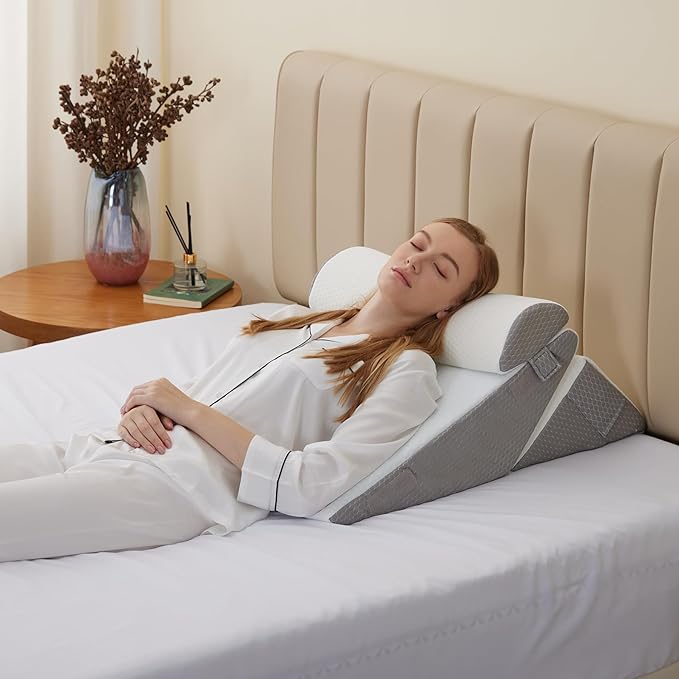 Bedluxe Wedge Pillow Headboard, Adjustable Pillow Wedge - Image 7