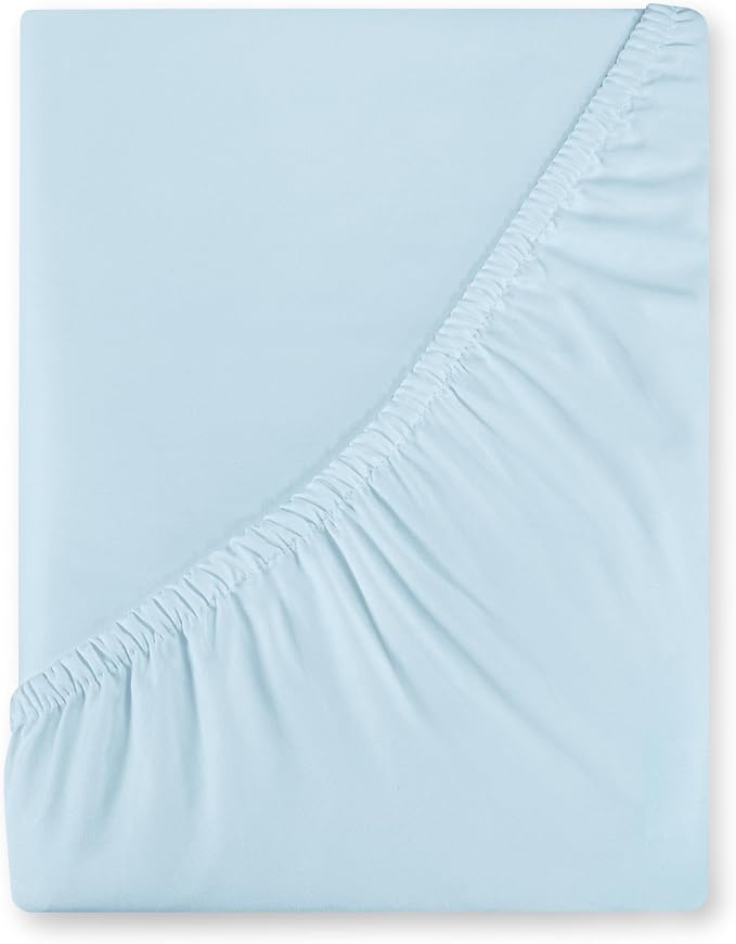 Royale Linens 400 Thread Count 100% American Grown Cotton Fitted Sheet Full Size by ROYALELINENS