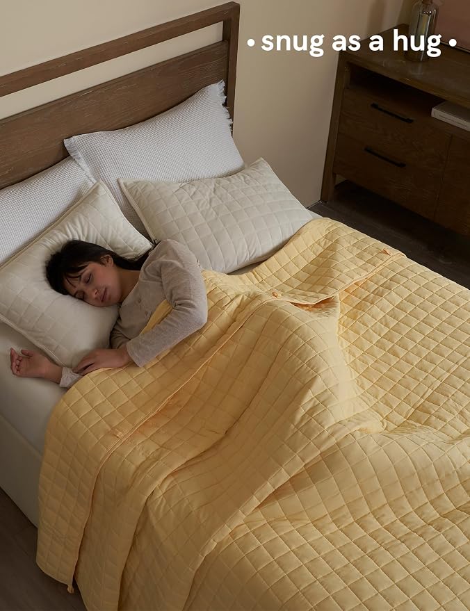 YnM King Size Weighted Blanket for Adults, Exclusive Smallest Compartments - Image 3