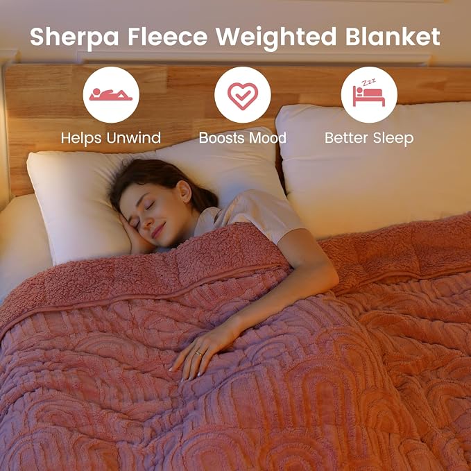 Sherpa Fleece Adult Weighted Blanket Great - Image 2