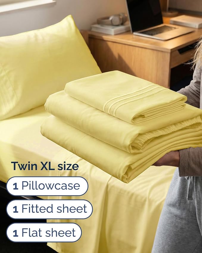 Twin XL Size 3 Piece Sheet Set - Image 3