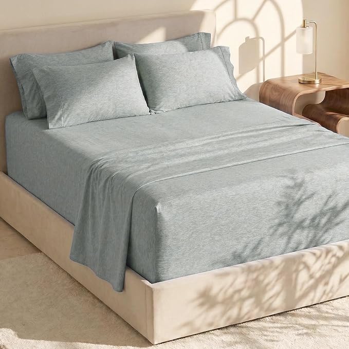 Hearth & Harbor Bed Sheets, Luxury Soft 6 Piece Bed Sheet Set Extra Deep Pocket by HearthHarbor