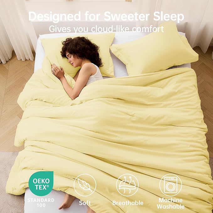 MUXHOMO Full Comforter Sets, All Season Ultra Soft Down Alternative Bedding - Image 2