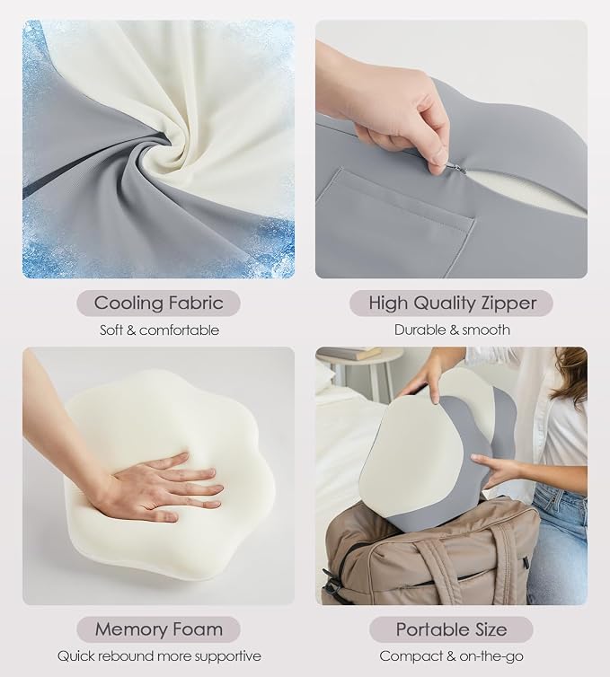 Memory Foam Pregnancy Pillows for Sleeping, Side Sleeper Maternity Pillow - Image 6