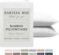 Karissa Mae Cooling Bamboo Viscose Queen Size Pillowcase Set | 100% FSC by KARISSAMAE