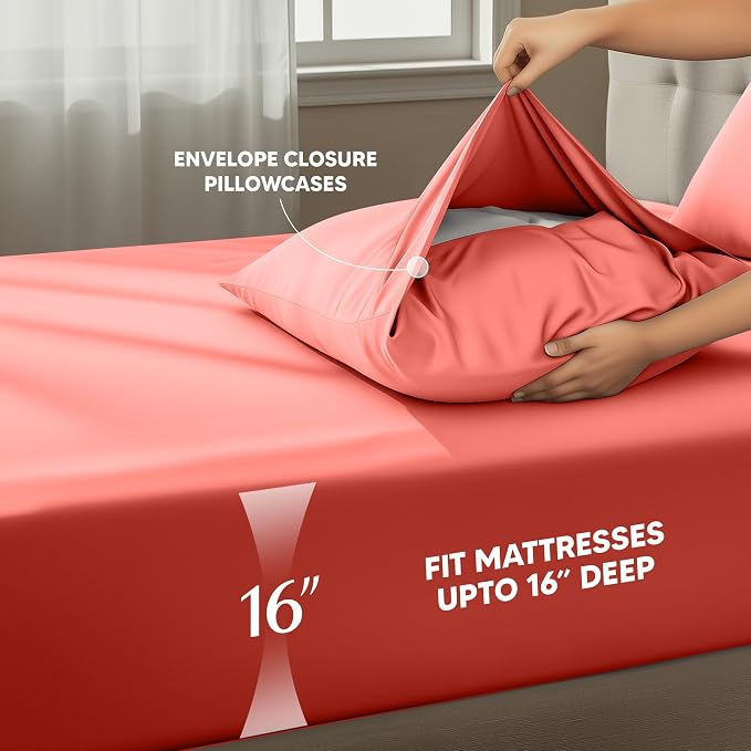 Utopia Bedding King Size Sheet Set – 4 Piece Bed Sheets, Soft and Breathable - Image 4