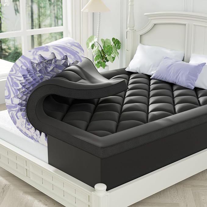 ChiXpace Dual Layer 4 Inch Memory Foam Mattress Topper King by ChiXpace