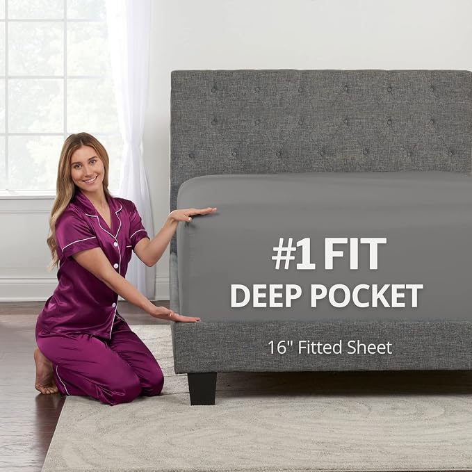 DeaLuxe Fitted Sheet 16" by DeaLuxeBedding