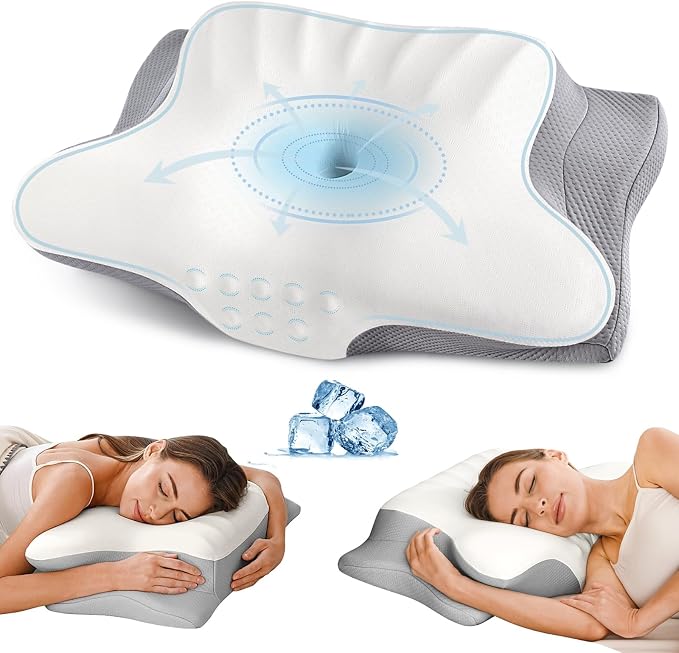 Cervical Neck Pillow for Pain Relief by Ylekto