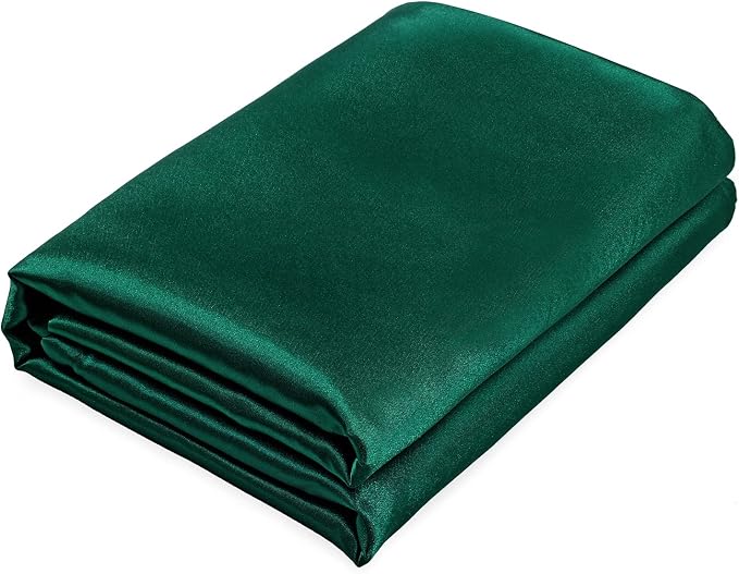 Homiest Blackish Green Satin Flat Sheet by Homiest