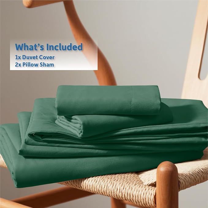 Nestl Dark Green California King Duvet Cover Sets - Image 9