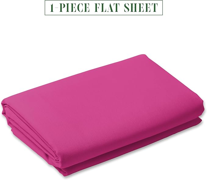 Luxury Flat Sheet on Amazon Elegant Comfort Wrinkle-Free 1500 Premier Hotel - Image 2