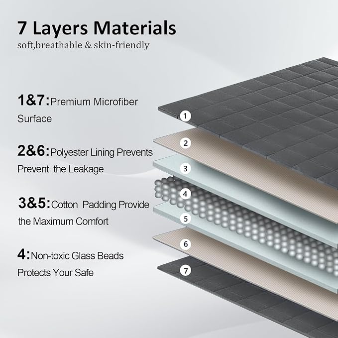 Weighted Blanket -5lbs 41"x60" Cooling Heavy Blanket - Image 3