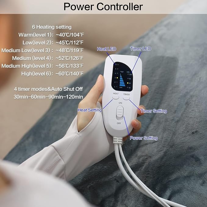 Deepsoon Heating Pad, Electric Heating Pads - Image 5