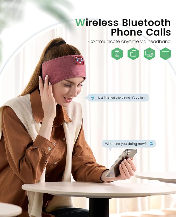 Perytong Sleep Headphones Wireless, Air Travel, Meditation - Image 2