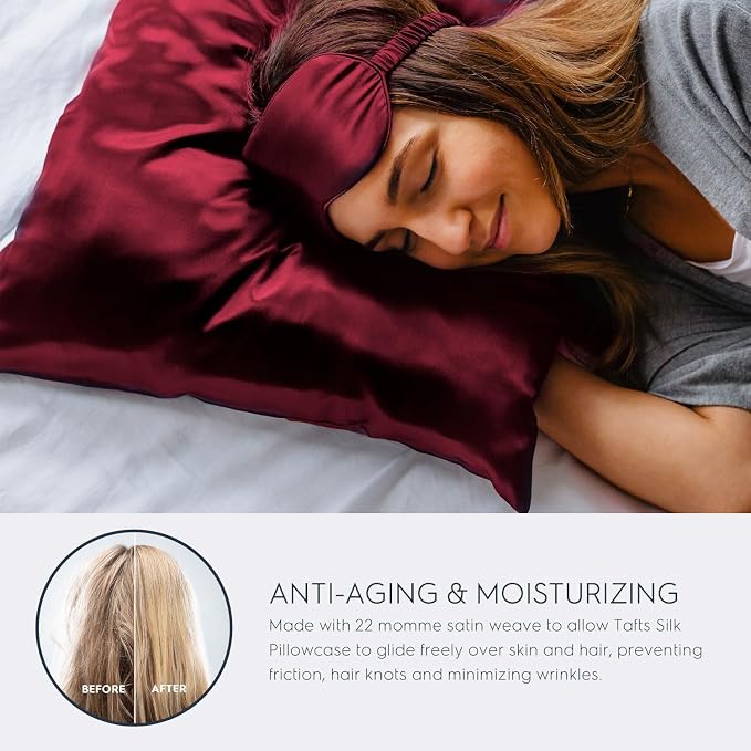 Tafts Pillow Cases - 22mm 100% Pure Mulberry 6A Silk Pillowcase - Image 3