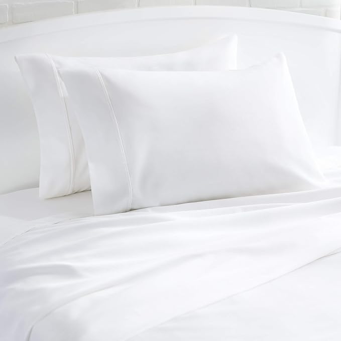 Amazon Basics 400 Thread Count Cotton Pillowcases, Pillows Not Included - Image 5