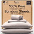 Bambaw 100% Viscose Derived from Bamboo Sheets King Size Set – 4pcs Luxury Bed by Bambaw