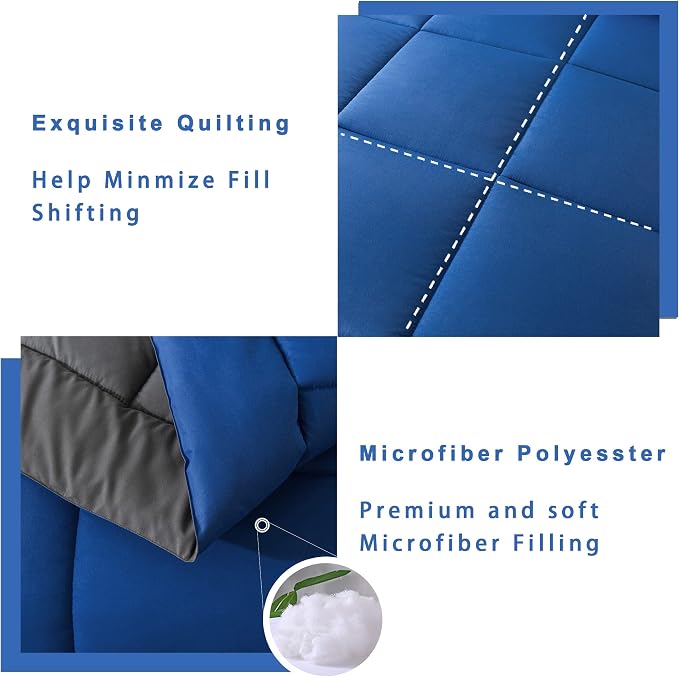 DOWNCOOL King Size Comforter Set -All Season Bedding Comforters Sets - Image 4
