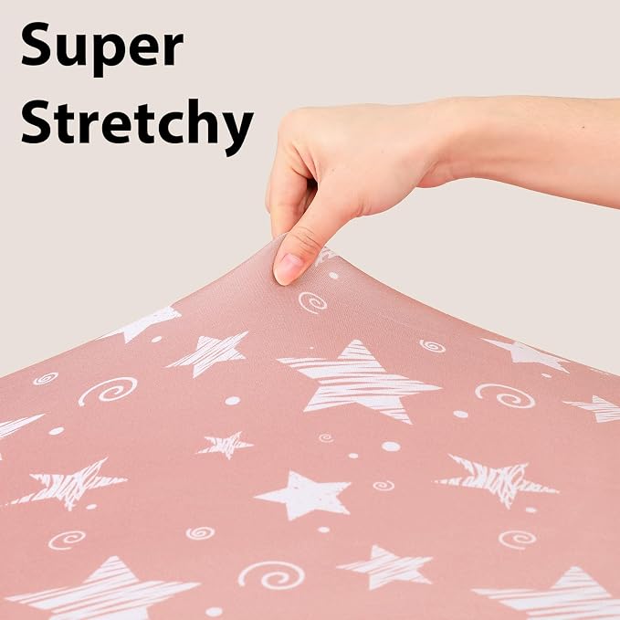 Baby Crib Sheets Girl, 3 Pack Toddler Bed Sheets Fit - Image 4